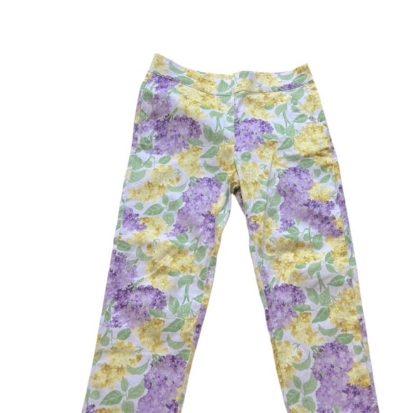 Janie and Jack Yellow and Purple Floral Blazer and Pants Set - Picture 5 of 11